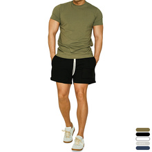 Summer Active Wear Fitness T-Shirts And Shorts Men Gym Wear Set Bodybuilding Casual Sport Wear For Men